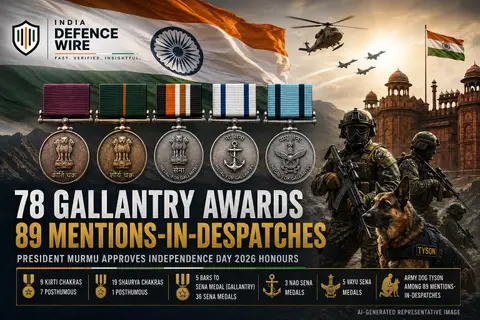 78 Gallantry Awards Approved by President Murmu Ahead of Independence Day