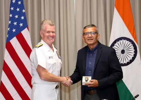 Adm Paparo India visit: US Pacific Command chief holds talks with Defence Secretary Rajesh Kumar Singh