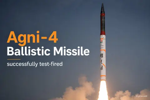 Agni-4 Ballistic Missile Test-Fired From Chandipur by Strategic Forces Command
