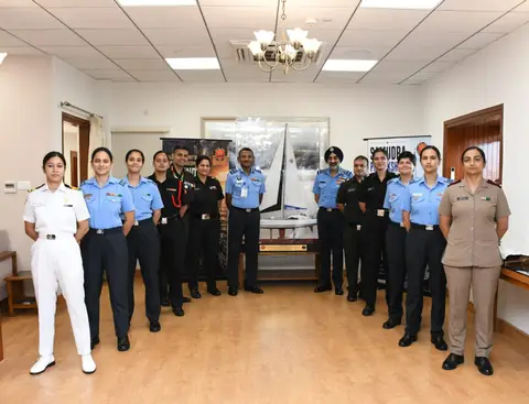 Air Chief Samudra Pradakshina interaction honours nine women officers of IASV Triveni