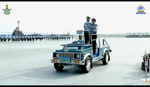Air Force Day Parade at Hindan: five units win citations, Tiger Moth flies past as IAF turns 94