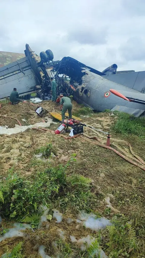 AN-32 crash Jorhat: IAF transport aircraft meets with accident at Assam air base, firefighting ops underway