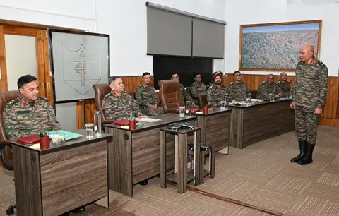 Army Chief Reviews J&K Security at Northern Command HQ