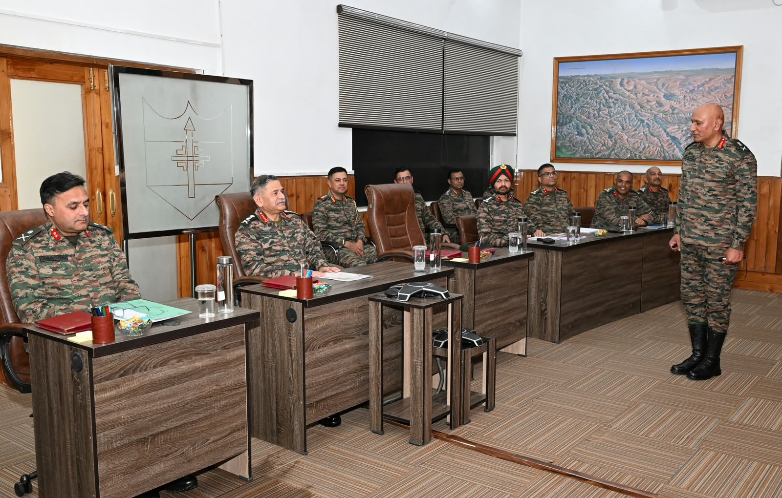 Army Chief Reviews J&K Security at Northern Command HQ