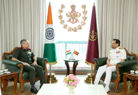 CDS Sri Lanka Navy Meeting Reviews Bilateral Defence Cooperation