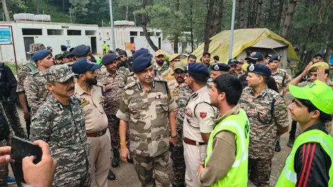 CISF Amarnath Yatra Security Review at Nunwan Base Camp in Pahalgam