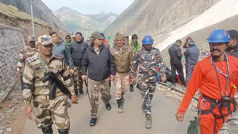 CISF Baltal Security Review Checks Base Camp and Amarnath Holy Cave