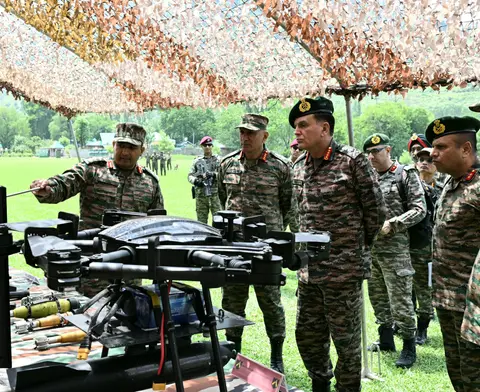 COAS Northern Command visit by Gen Dhiraj Seth reviews LoC readiness