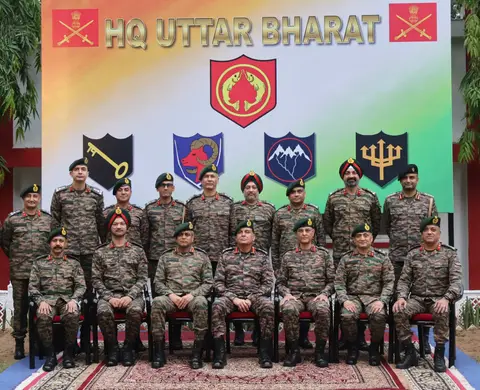 COAS Uttar Bharat Area visit reviews readiness at Bareilly