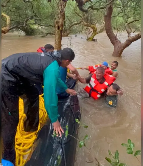 Coast Guard flood rescue brings 170 out of the water in Daman, Silvassa and south Gujarat