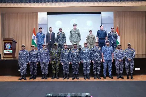 CTF 154 maiden command ends as Indian Navy hands over task force in Manama after 7,800 training hours