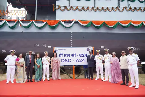 Diving Support Craft launch completes fifth and final Titagarh hull