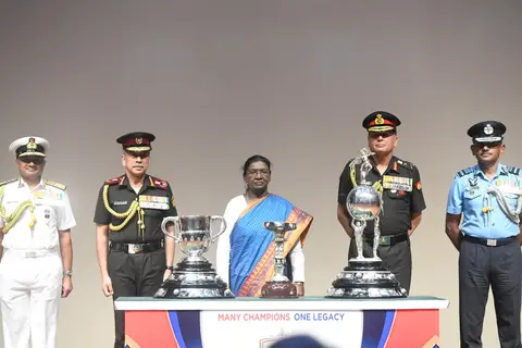 Durand Cup 2026 trophies unveiled by President Murmu at Rashtrapati Bhavan