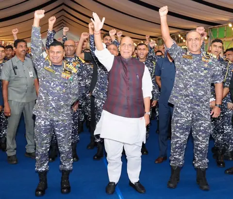 Eastern Naval Command Barakhana: Rajnath Singh recalls Operation Trident, hails naval families