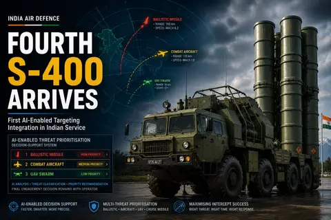 India's Fourth S-400 Air Defence Squadron Arrives with AI-Enabled Targeting, Marking a New Chapter for Aerial Defence