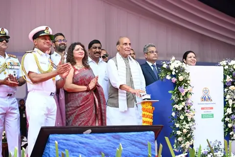 FSS-5 keel laying at Hindustan Shipyard starts work on the Navy's fifth Fleet Support Ship