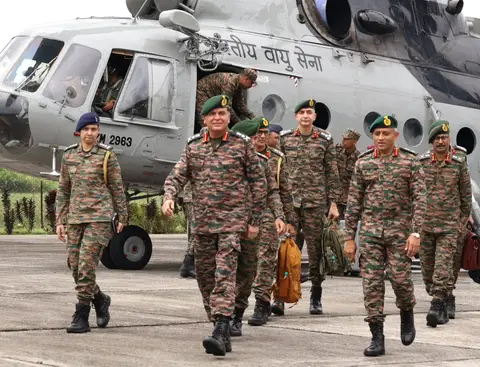 Gen Dhiraj Seth Gajraj Corps visit reviews readiness in the East