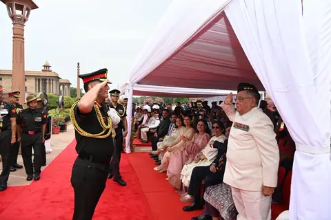 A salute, then his father's feet: the family behind Gen Dhiraj Seth
