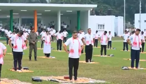 Indian Army Yoga Day marked nationwide as Gen Dwivedi leads at Tezpur
