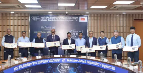 GRSE Navratna status marked with Special Cover release in Kolkata