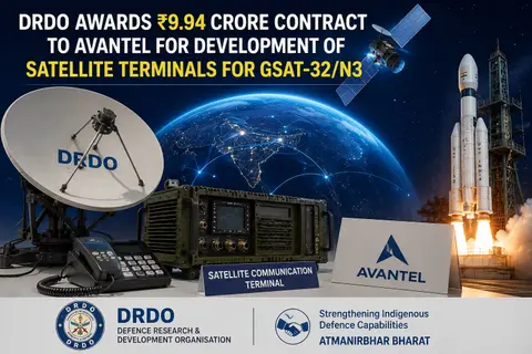 DRDO awards Rs 9.94 crore contract to Avantel for GSAT-32 satellite terminals