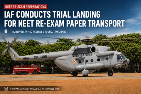 IAF Airlifts NEET Papers to 18 Locations Under Multi-Agency Security for June 21 Re-exam