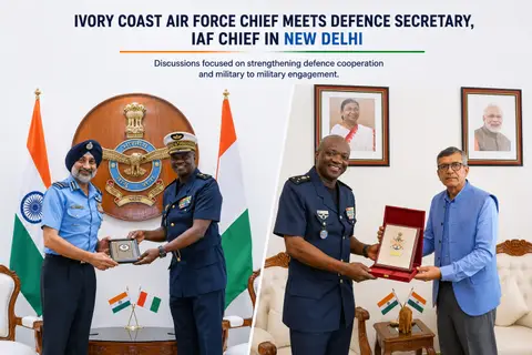 India Ivory Coast defence cooperation in focus as Ivorian air chief visits Delhi