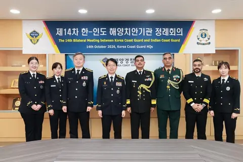 India Korea coast guard talks in Incheon agree on more joint training, ship visits and information sharing