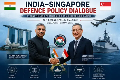 India-Singapore 16th Defence Policy Dialogue: AI, Cyber and Maritime Security Take Centre Stage