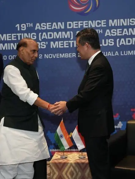 India Singapore defence ties: Rajnath Singh, Chan Chun Sing agree to widen joint exercises in Cebu