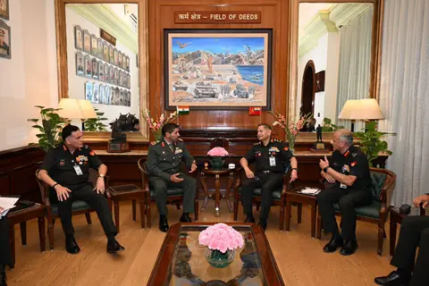 India UAE army cooperation in focus as UAE Land Forces deputy commander calls on Gen Upendra Dwivedi