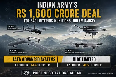 Indian Army loitering munition tender sees Tata Advanced Systems emerge as lowest bidder