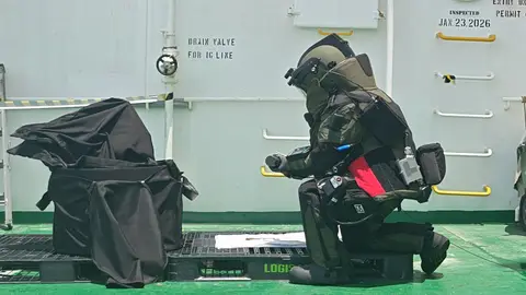 Indian Navy missile recovery ends safely as EOD team extracts warhead from foreign tanker