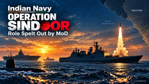 Indian Navy Operation Sindoor Role Spelt Out by MoD