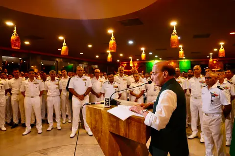 Indian Ocean Region peace rests on India, Rajnath Singh tells the Navy at Visakhapatnam