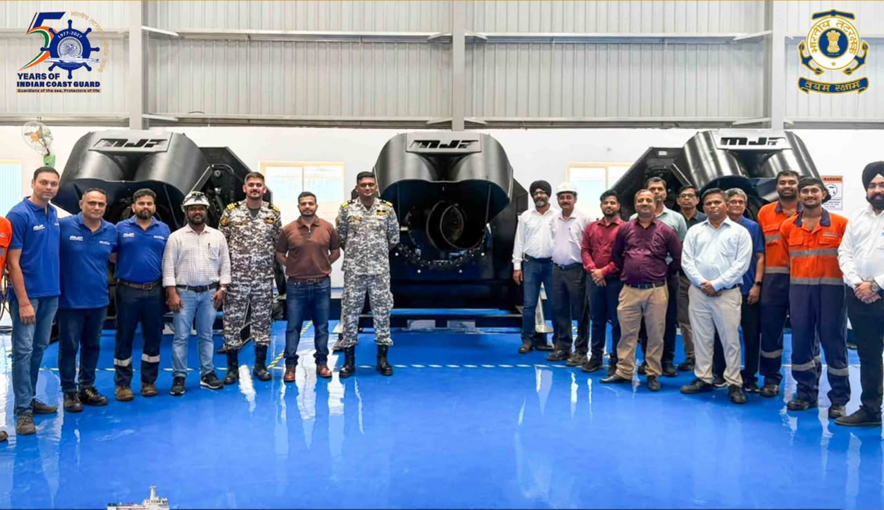 Indigenous waterjet propulsion clears maiden Factory Acceptance Trials for Coast Guard FPVs