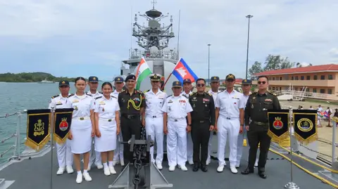 INS Kulish Cambodia Visit Marks First Ever Call at Ream Naval Base