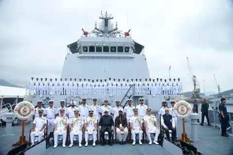 INS Samarthak commissioned at Karwar as first major warship from a private yard
