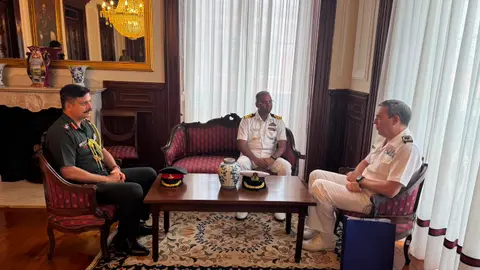 INS Sudarshini Lisbon Departure Follows Naval Academy Visit
