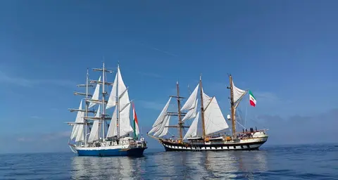 INS Sudarshini Livorno Arrival Caps Italy Leg of Lokayan 2026