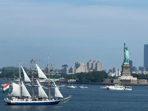 INS Sudarshini New York Arrival Puts the Tricolour on the Hudson