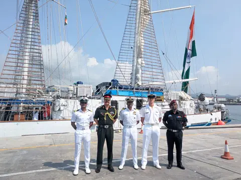 INS Sudarshini Ponta Delgada Arrival Closes a 19 Day Atlantic Passage from Boston