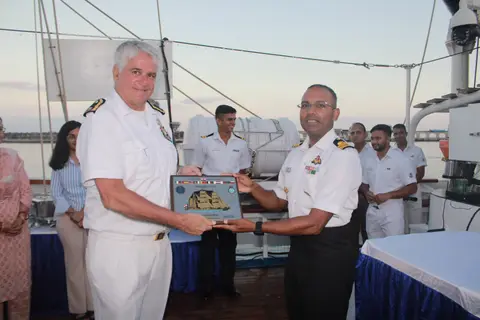 INS Sudarshini Sagres PASSEX Set for Friday After Ponta Delgada Departure