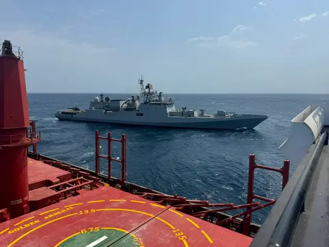 INS Trikand thwarts piracy bid on MV Golden Arsenal in Gulf of Aden