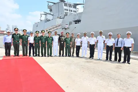 INS Udaygiri Vietnam port call begins as Kavaratti reaches Ho Chi Minh City
