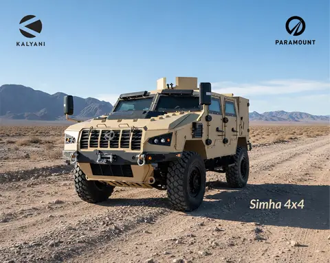 Kalyani Simha 4x4 armoured vehicle debuts at Eurosatory 2026