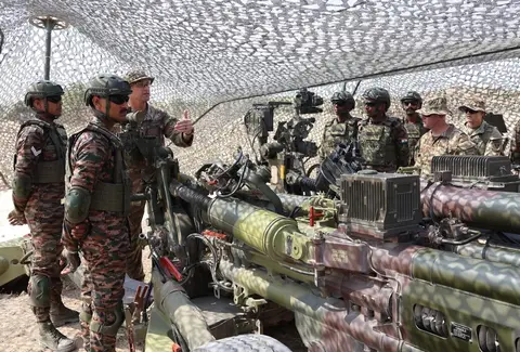 M777 Howitzer Yudh Abhyas Drill Rehearses Shoot and Scoot Tactics at Mahajan