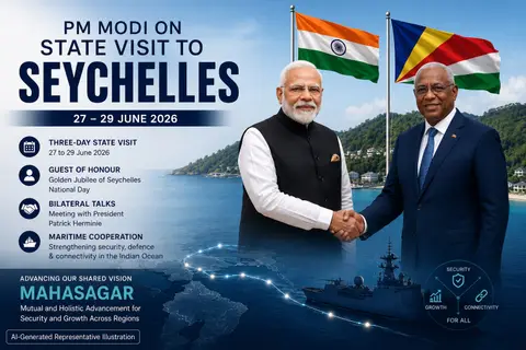 Modi Seychelles visit: PM departs for state visit as India marks 50 years of ties and Golden Jubilee