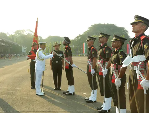 OTA Chennai Passing Out Parade Reviewed by CNS Admiral Krishna Swaminathan