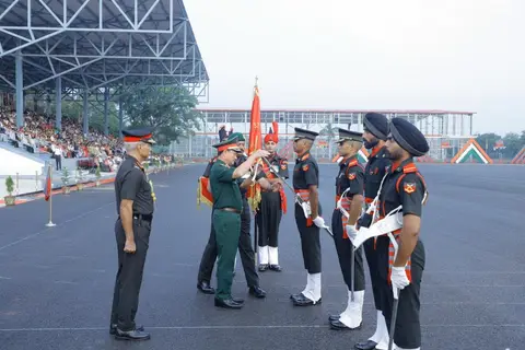 OTA Gaya Passing Out Parade Reviewed by Vietnam's Lt Gen Le Van Huong
